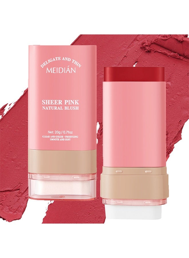 Meidián Glow Blush Multi-Stick For Lips&Cheeks, Moisturizing Blush Cream, Natural Waterproof Multi-Use Lip Tint and Creamy Blush for Eyes Lips and Cheeks, Gift Set for Women #01 - Image 1